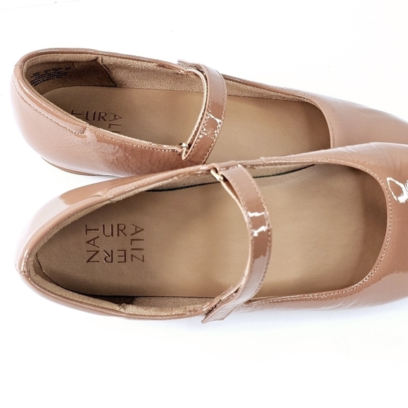 New! Naturalizer Maxwell Mary Jane Flat Patent Leather Ballet Flats 8.5 Wide - Picture 11 of 16